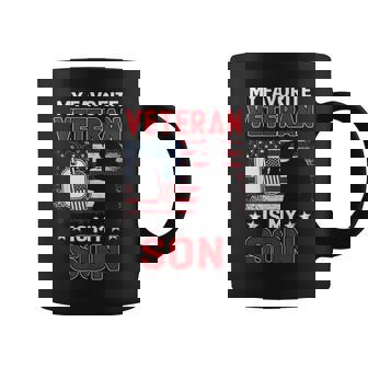 My Favorite Veteran Is My Son Usa Flag Veterans Day Coffee Mug - Monsterry
