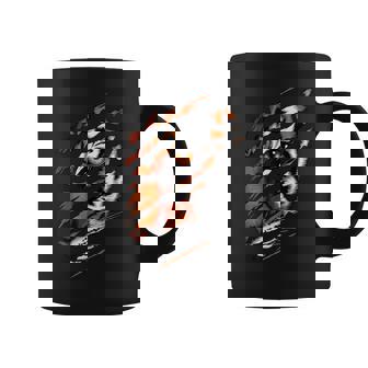 Fearless Tiger Silhouette Claw Eye Zoo Wildlife Animal Coffee Mug | Mazezy