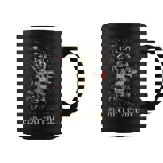 Feral But Free Fireworks Feral Summer Raccoon 4Th Of July Coffee Mug - Thegiftio UK