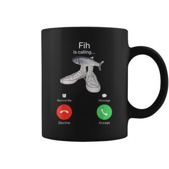 Fih Is Calling Coffee Mug - Monsterry