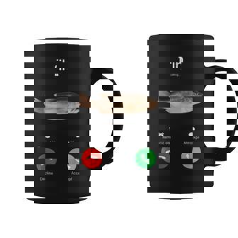 Fih Calling Remind Me Message Decline Accept Phone Call Fish Coffee Mug | Mazezy