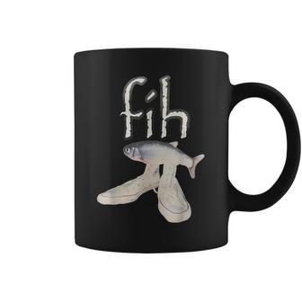 Fih Shoes Fish Misspelled Fish Meme Fih Calling Humor Coffee Mug - Thegiftio UK