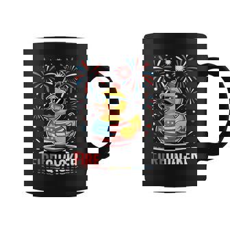 Fire Quacker Rubber Duck 4Th Of July Firework Family Coffee Mug - Thegiftio UK