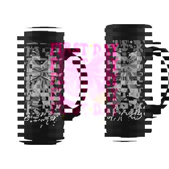 First Day Of 3Rd Grade Girls Coquette Bow Back To School Coffee Mug | Mazezy