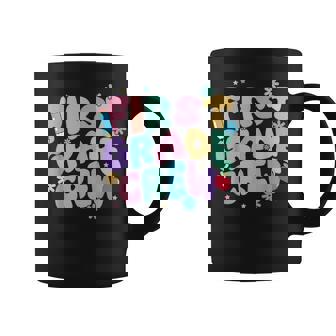 First Grade Crew Floral 1St Day Of 1St Grade Teacher Girl Coffee Mug - Monsterry