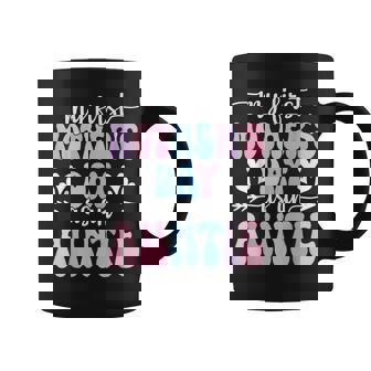 My First Mother's Day As An Auntie Retro Groovy Mother's Day Coffee Mug - Monsterry