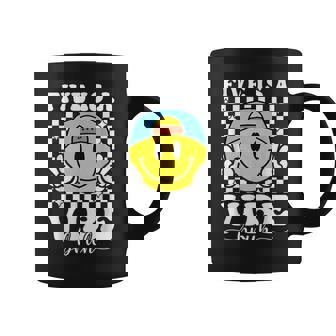 Five Is A Vibe 5Th Birthday Groovy Boys Girls 5 Years Old Coffee Mug - Monsterry