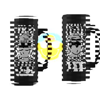 Five Is A Vibe 5Th Birthday Groovy Boys Girls 5 Years Old Coffee Mug - Monsterry