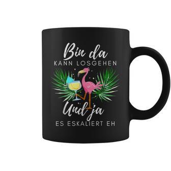 With Flamingo Bin Da Kann Losgehen Und Ja Es Eskalie Tassen - Geschenkecke