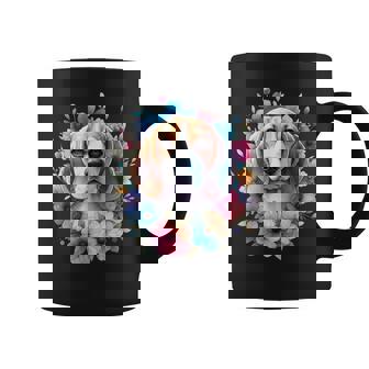 Floral Beagle Mom Dog Lovers Cute Mama Puppy Mother's Day Coffee Mug - Monsterry