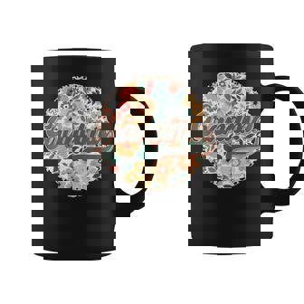 Floral Grandma Retro Groovy Mother's Day Birthday Coffee Mug | Mazezy
