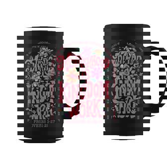 Floral Motherhood Is Kingdom Work Mama Mom Bible Coffee Mug - Monsterry