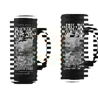 Floral Protect Our National Parks Retro Nature Conservation Coffee Mug - Thegiftio UK