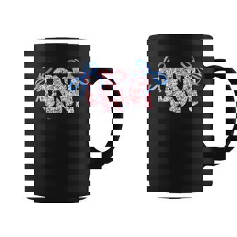 Floral Usa Coquette Bow 4Th Of July America Coffee Mug - Monsterry
