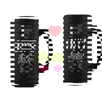 Food Humor Beetrootimpleegetable I Love Beets コーヒーマグ - Kawaiitshirt