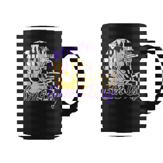 Football Drip Game Day Sports Football Mom Go Cheer Purple Coffee Mug | Seseable FR