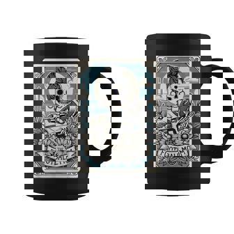 Football Mom Tarot Card Skeleton Football Mama Coffee Mug - Monsterry