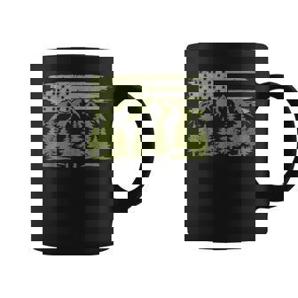 Forest Tree Wildlife Nature Outdoor American Usa Flag Forest Coffee Mug - Monsterry