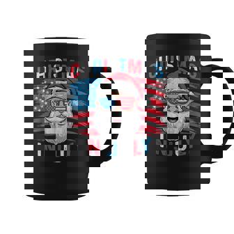 Fourth Of July Christmas Us Flag Sunglasses Santa Xmas 2025 Coffee Mug - Monsterry