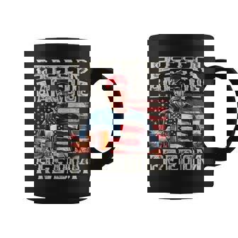 Fourth Of July Trump Bbq Beer And Freedom Red White Blue Coffee Mug | Mazezy