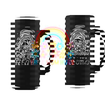 Free Mom Hugs Rainbow Lgbt Gay Lesbian Transgender Pride Coffee Mug - Monsterry