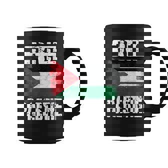 Free Palestine Free Gaza パレスチナの旗無料パレスチナ コーヒーマグ - Kawaiitshirt