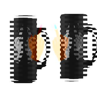 Fuck Ice Middle Fingers Protect Immigrants Anti Ice Coffee Mug | Mazezy