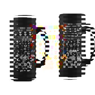 Fun Dia De Los Muertos メキシコシュガースカル コーヒーマグ - Kawaiitshirt