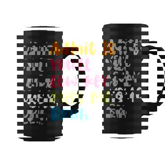 Admit It You'll Low Key Miss Me Bruh グラフィック教師 コーヒーマグ - Kawaiitshirt