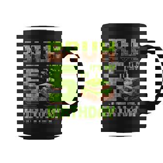Birthday Boy Bruh It's My 5Th Birthday Game Pixel Coffee Mug - Thegiftio UK