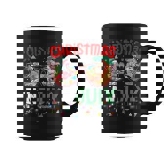 Christmas In July Girl Flamingo Santa Coffee Mug - Thegiftio UK