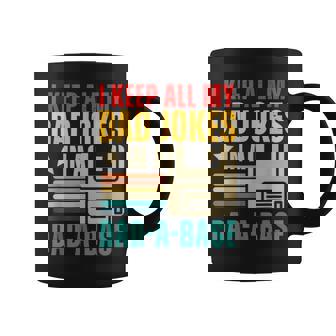 Dad Jokes In Dad-A-Base Vintage For Father's Day Mens Coffee Mug - Monsterry