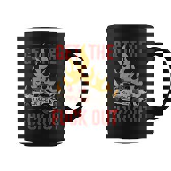 Get The Fuck Out Ice Distressed Coffee Mug - Thegiftio