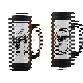 Grumpy Frog Rock Music Band Kawaii Sumi-E Japanese Coffee Mug | Mazezy