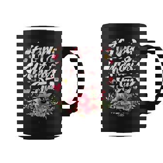 Happy Cute Floral Girl Mom Grandma Coffee Mug | Mazezy