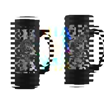 Oiia Oiia 回転する猫 ミーム 面白い ブレイン エセル スペース コーヒーマグ - Kawaiitshirt