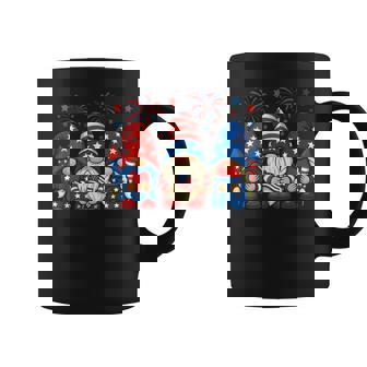 Patriotic Flag Fireworks 4Th Of July Gnomes Coffee Mug - Thegiftio UK