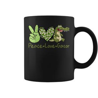 Peace Love Gator Cute Costume Animal Lover Alligator Coffee Mug - Thegiftio UK