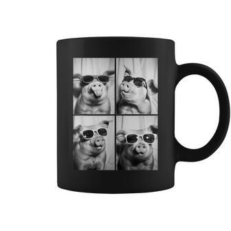 Pigs With Sunglasses Cool Farm Animals Animal Coffee Mug - Monsterry