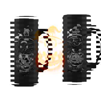 Pug Breed Pet Halloween Pumpkins Halloween Dog Coffee Mug - Monsterry