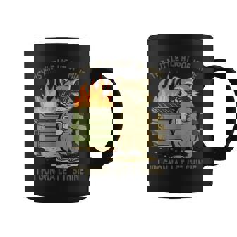 Retro This Little Light-Of Mine Dumpster Fire Raccoon Coffee Mug | Seseable CA