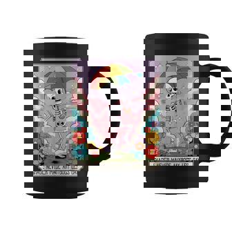 Retro Skeleton Lgbtq Pride Quote Rainbow Umbrella Coffee Mug - Monsterry