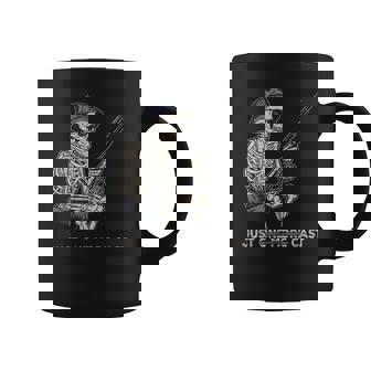 Skeleton Fishing Just One More Cast Quote Coffee Mug - Monsterry