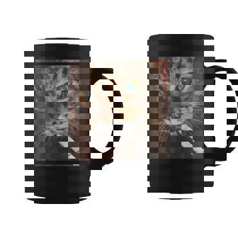 Smoking Cat Cigarette Kitty Gen Z Meme Cat Lover Coffee Mug | Mazezy