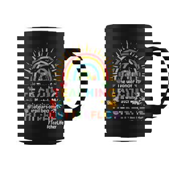 Teacher The Wonder Of Teaching Is Watching Caterpillar Coffee Mug - Thegiftio UK