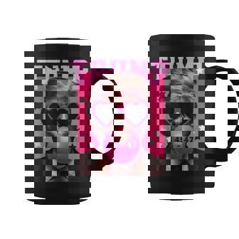 Trump 2024 メガネ&バブルガム ピンク コーヒーマグ - Kawaiitshirt