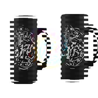 On My Wife's Last Nerve Tie Dye Skull Coffee Mug - Monsterry