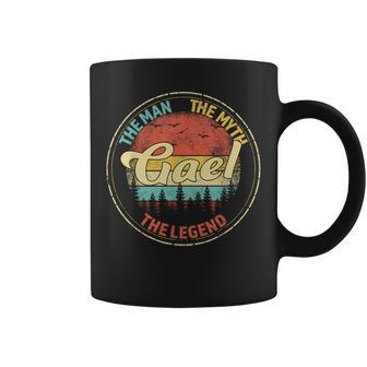 Gael El Hombre El Mito La Leyenda Hombres Nombre Personalizado Taza de café - Regaloses