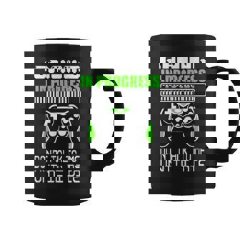 Gaming In Progress Don't Talk To Me Until I Die Gamer Taza de café - Regaloses