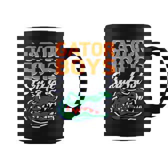 Gator Boys Stay Hot Bold Retro Alligator Graphic Coffee Mug | Mazezy